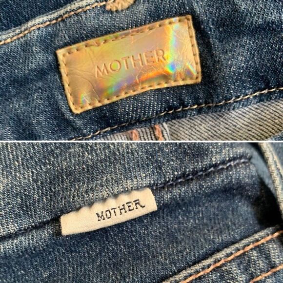 MOTHER‎ The Looker Ankle Fray Jeans in Girl Crush Blue Size 27 - Picture 9 of 12
